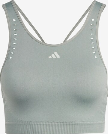 ADIDAS PERFORMANCE Bustier Sport bh 'Aero Light-Support' in Groen: voorkant