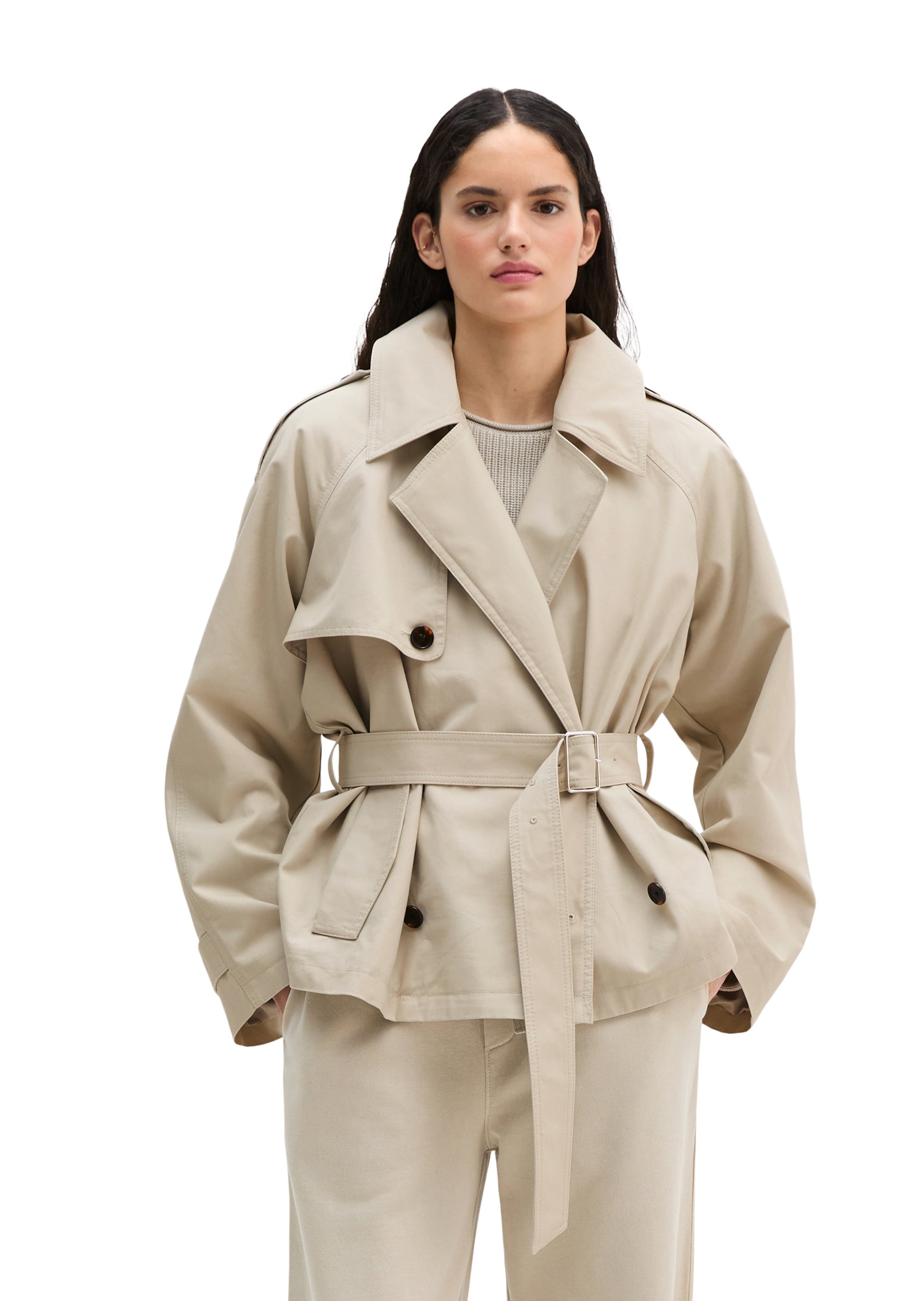 Marc O'Polo Between-Season Jacket in Beige: front
