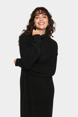 SAINT TROPEZ Strickkleid 'Garbie' in Schwarz