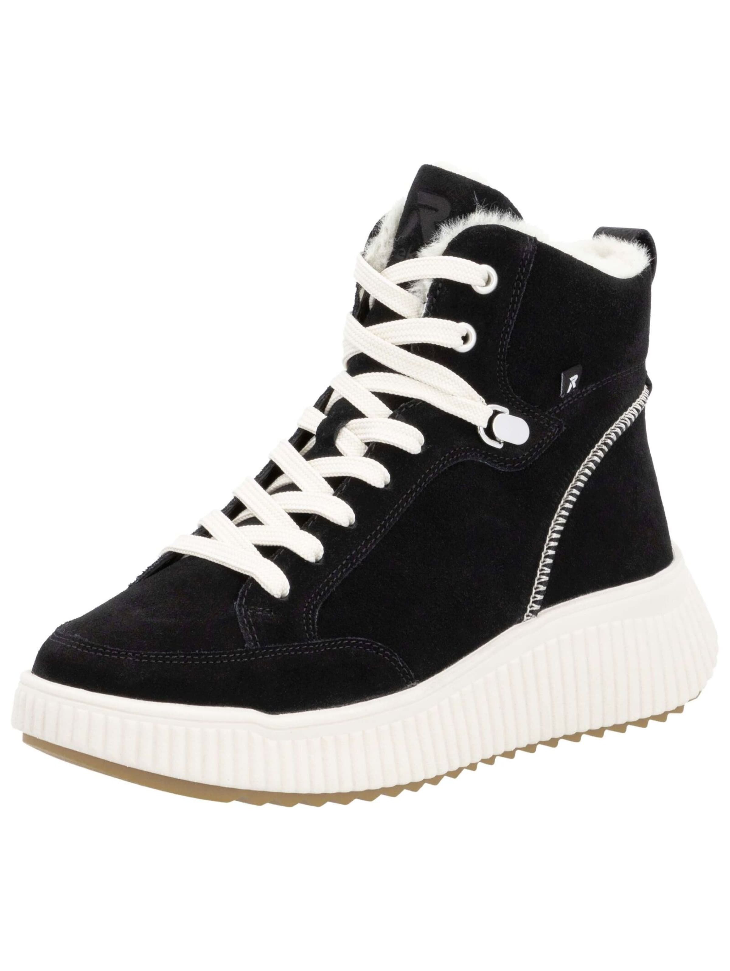 Bottines à lacets Rieker en noir : devant