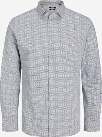 JACK & JONES Button Up Shirt 'Blackpool' in Blue: front