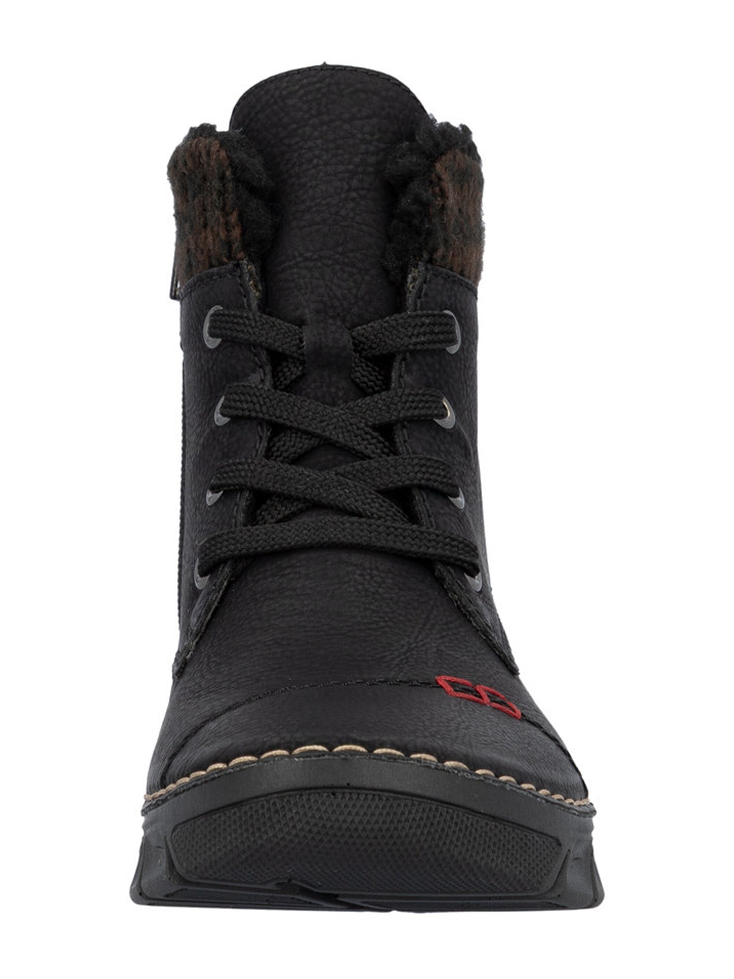 Rieker Šnurovacie členkové čižmy - Čierna