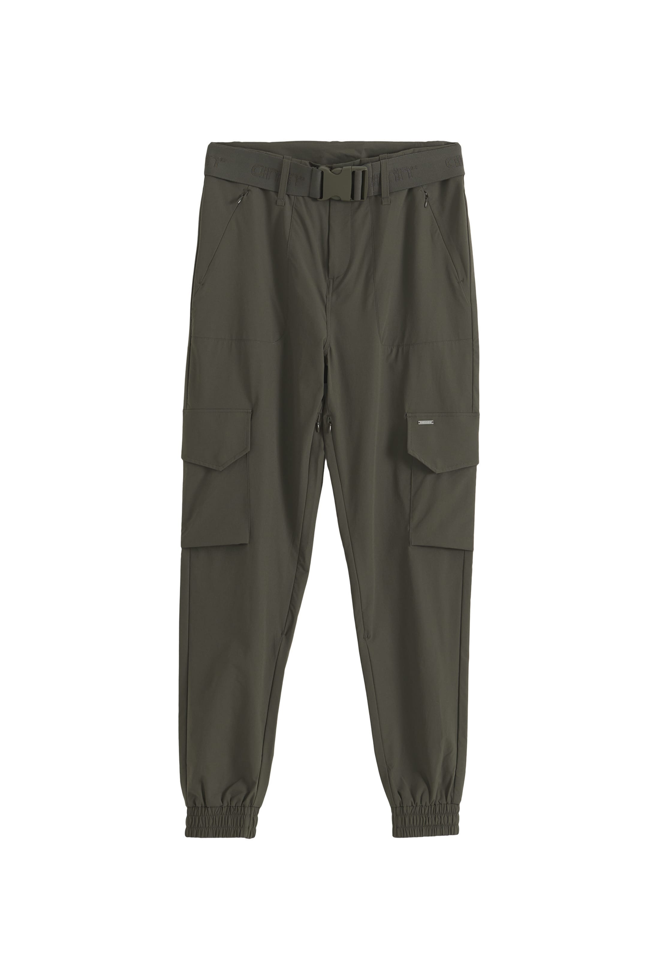 Tapered Pantaloni sportivi di Aim'n in verde: frontale