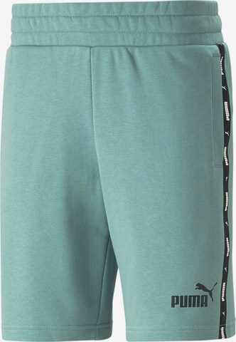 Regular Pantalon de sport PUMA en vert : devant