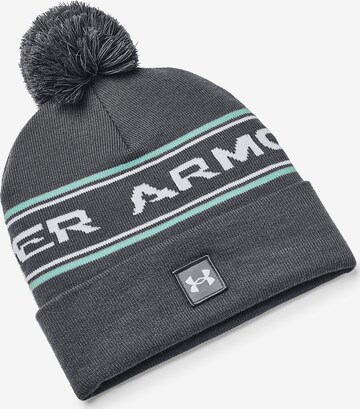 UNDER ARMOUR Athletic Hat in Grey: front