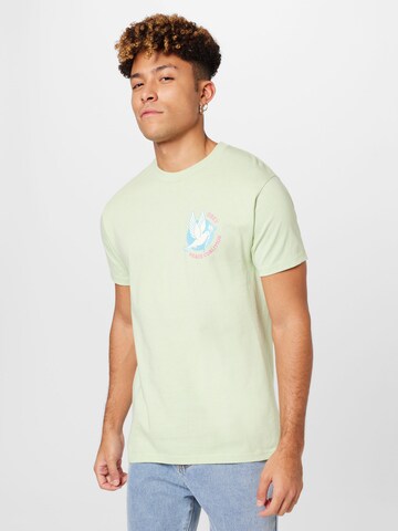 Obey Shirt in Groen: voorkant