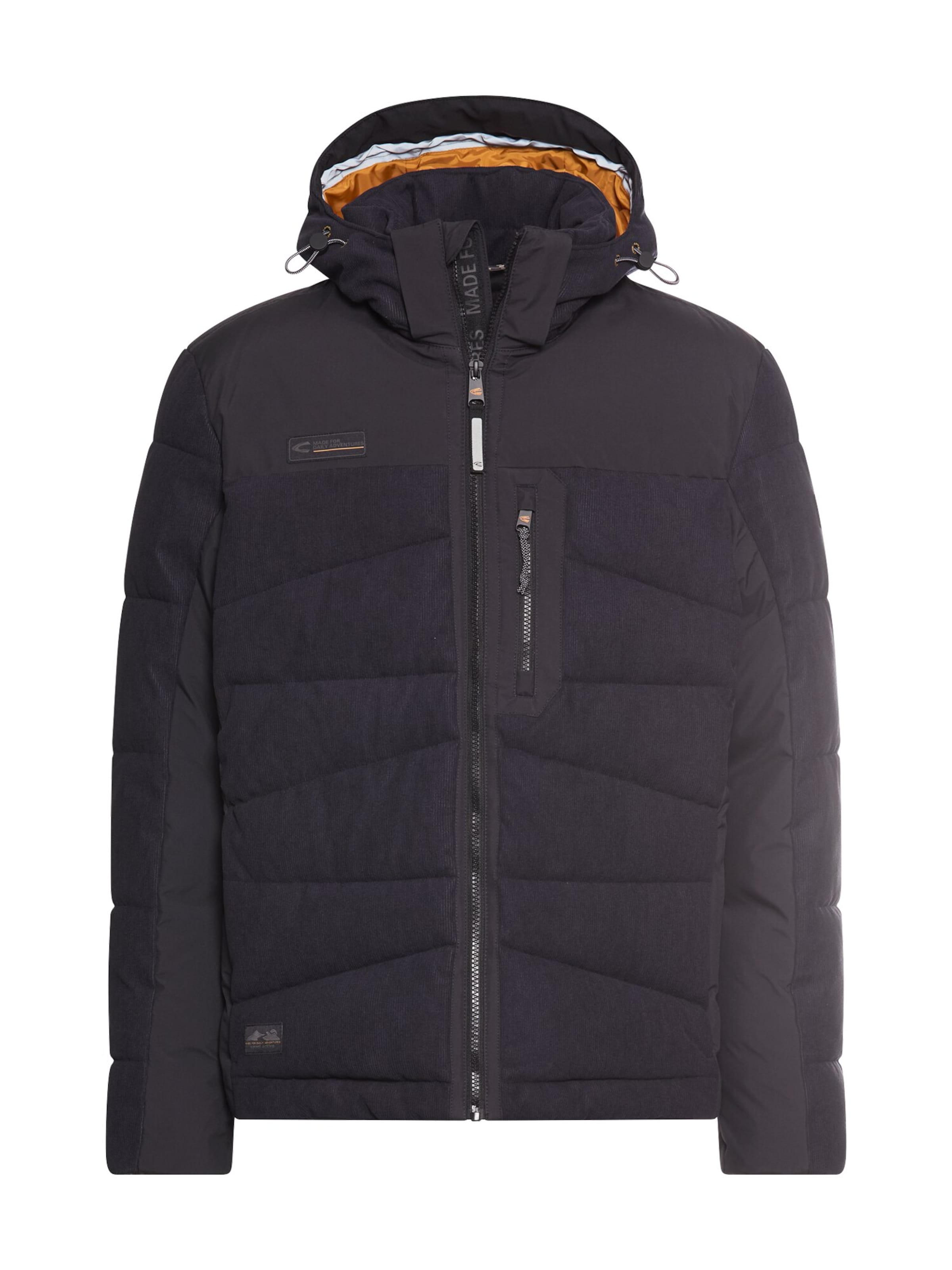 CAMEL ACTIVE Steppjacke mit abnehmbarer Kapuze in Blau: Vorderseite