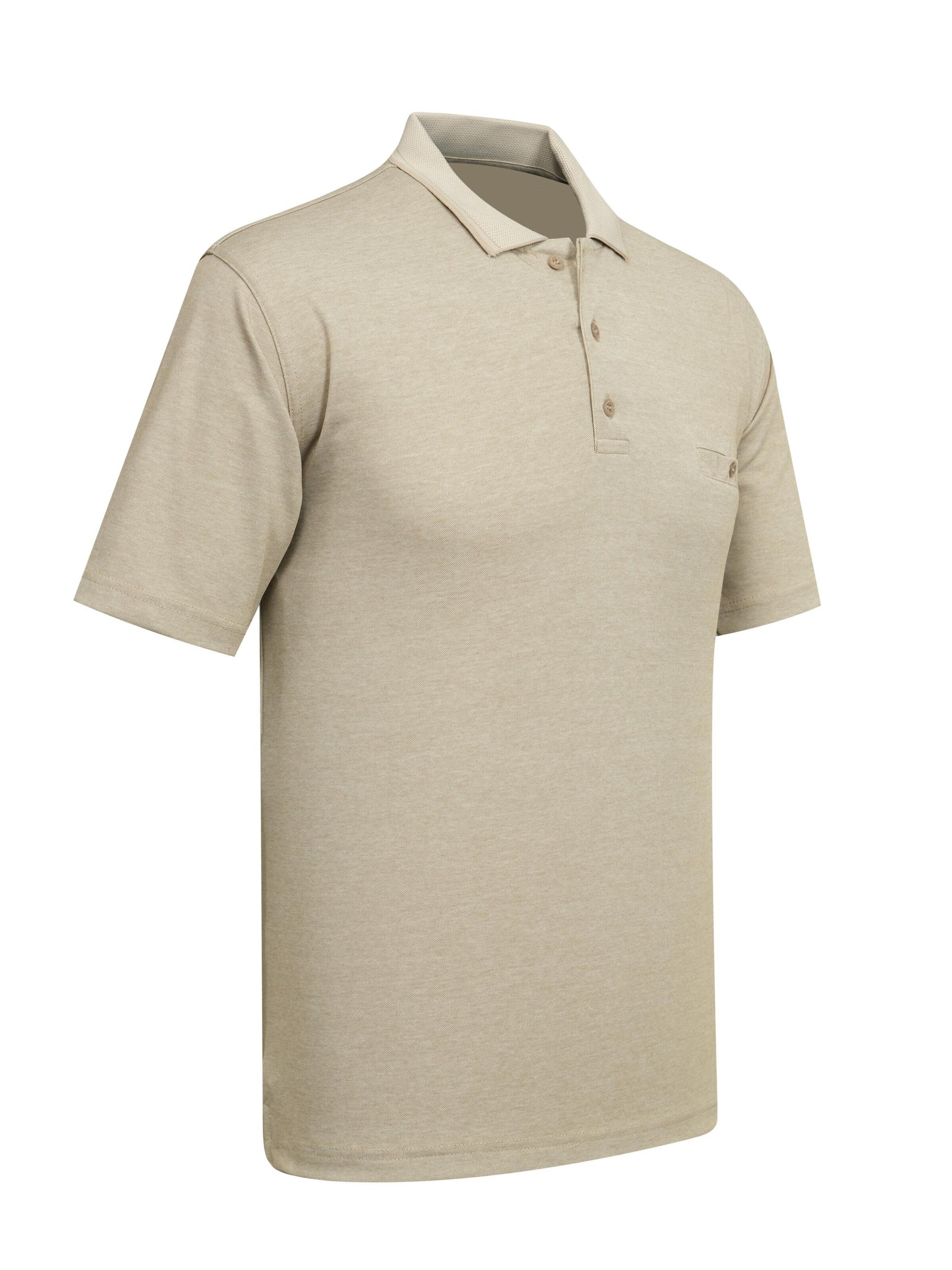 Cizgi Triko Shirt‌‌‌ in Beige