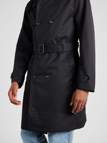 BURTON MENSWEAR LONDON Between-Seasons Coat in Black