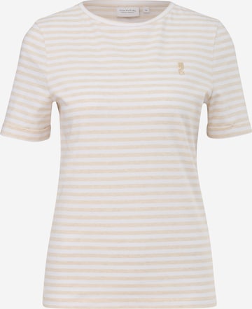 T-shirt comma casual identity en beige : devant