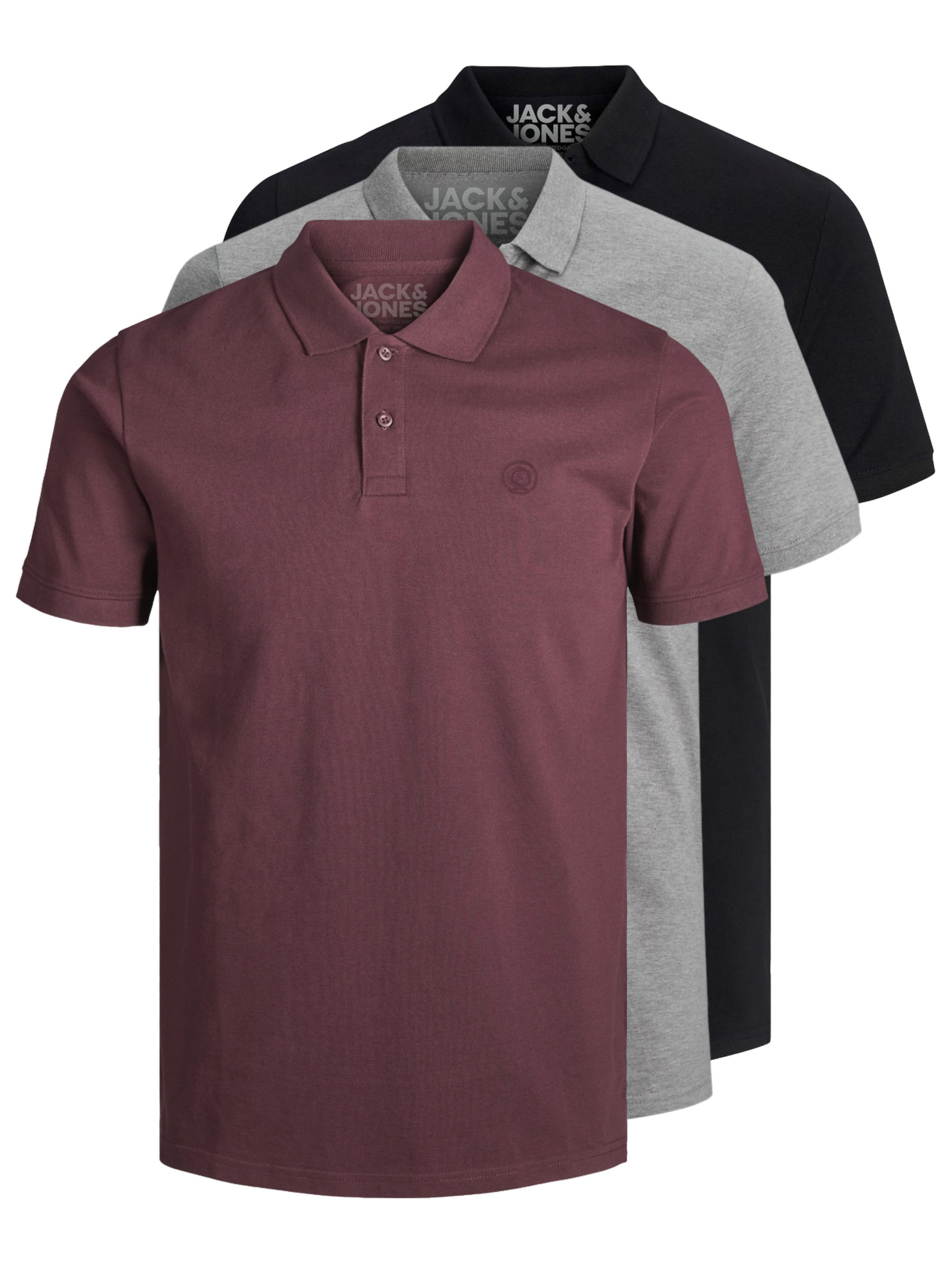 JACK & JONES Poloshirt 'JJBasic' in Rot: Vorderseite