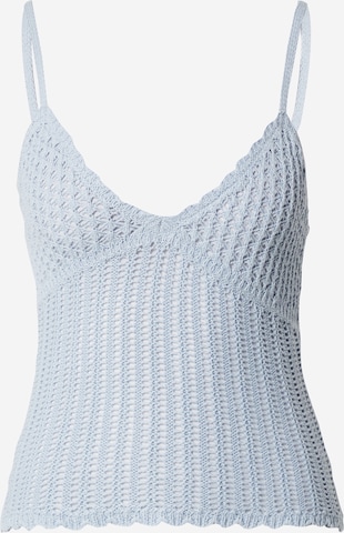 LENI KLUM x ABOUT YOU Knitted top 'Liv' in Blue: front