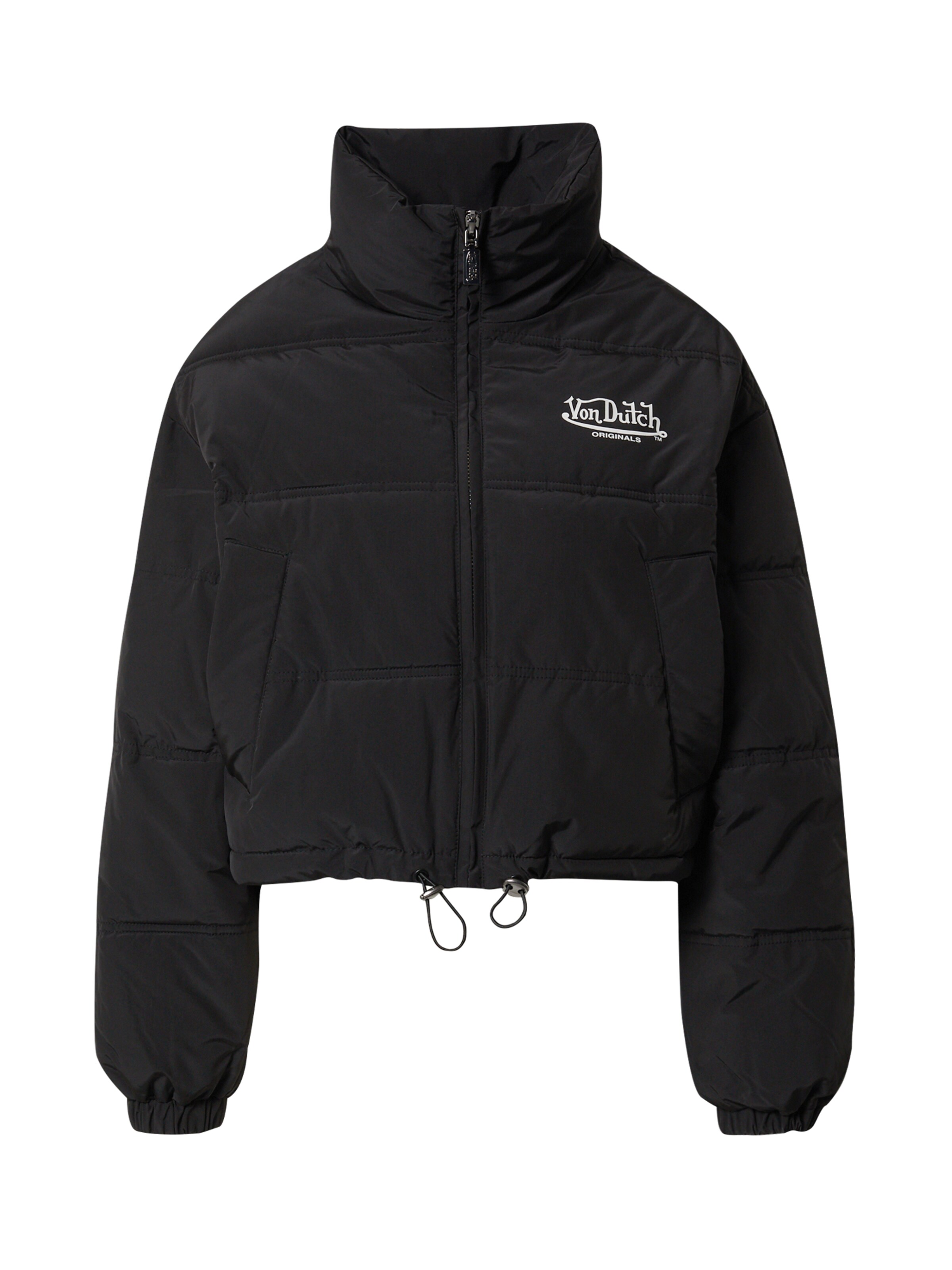 Von Dutch Originals Демисезонная куртка 'Nuri' в Черный: спереди