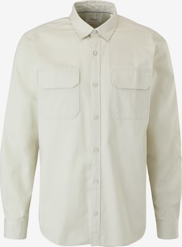 Coupe regular Chemise s.Oliver en beige : devant