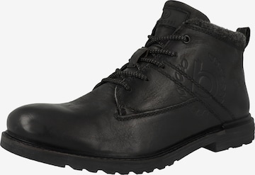 Bottines à lacets 'Vittore' bugatti en noir : devant
