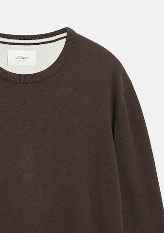 s.Oliver Men Big Sizes Pullover in Braun