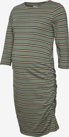 MAMALICIOUS Dress 'Carmen' in Green: front