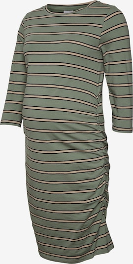 MAMALICIOUS فستان 'Carmen' بـ بيج غامق / أخضر باستيل / أسود, عرض المنتج