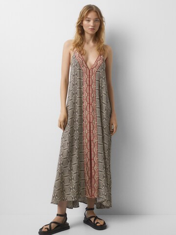 Pull&Bear Kleid in Beige: Vorderseite