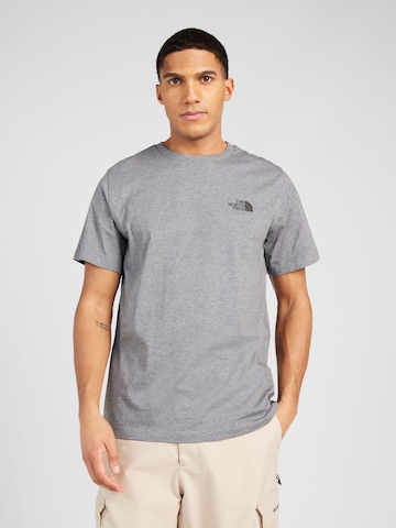 T-Shirt THE NORTH FACE en gris : devant