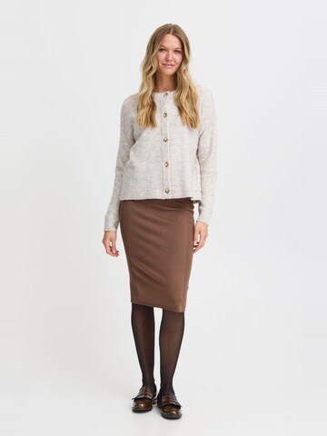 Fransa Skirt 'ALMA SK 3' in Brown