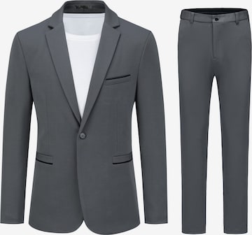 Youthup Anzug in Grau: Vorderseite