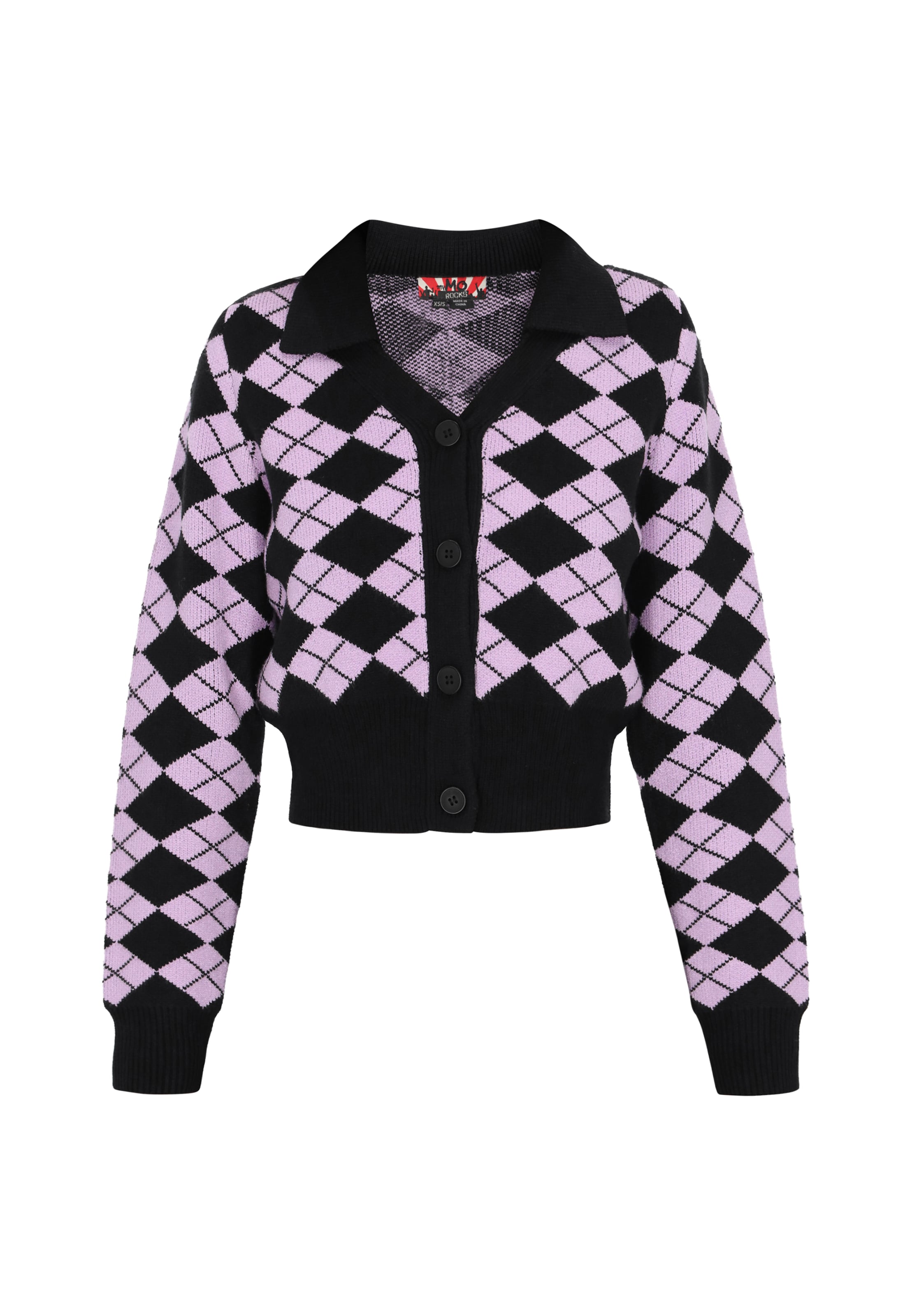 myMo ROCKS Kardigán - orgovánová / čierna, Produkt