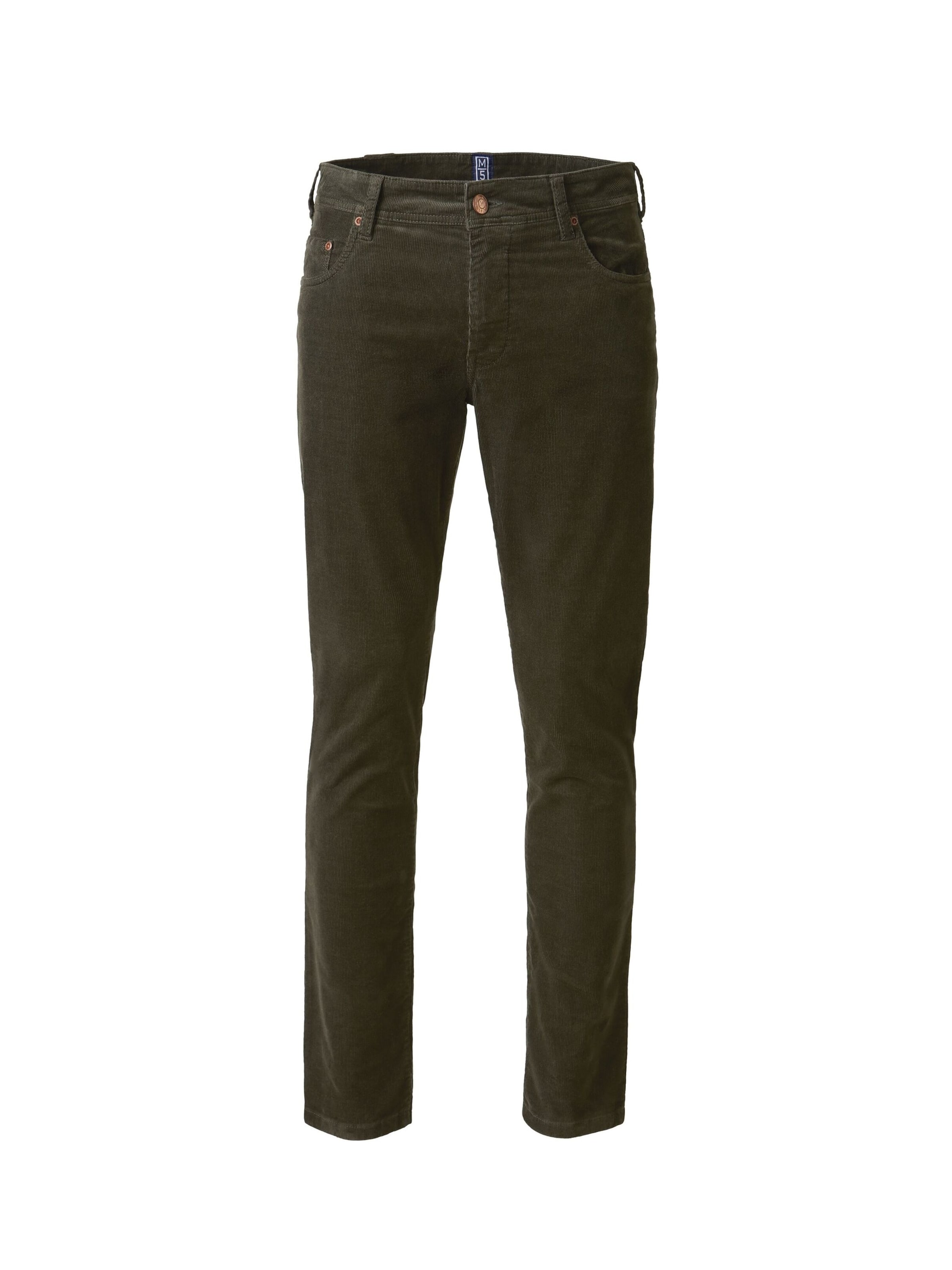 MEYER Regular Chino M5 Five Pocket in Grün: Vorderseite