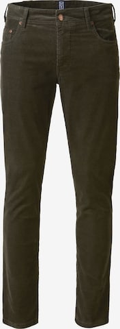 MEYER Chino Pants in Green: front