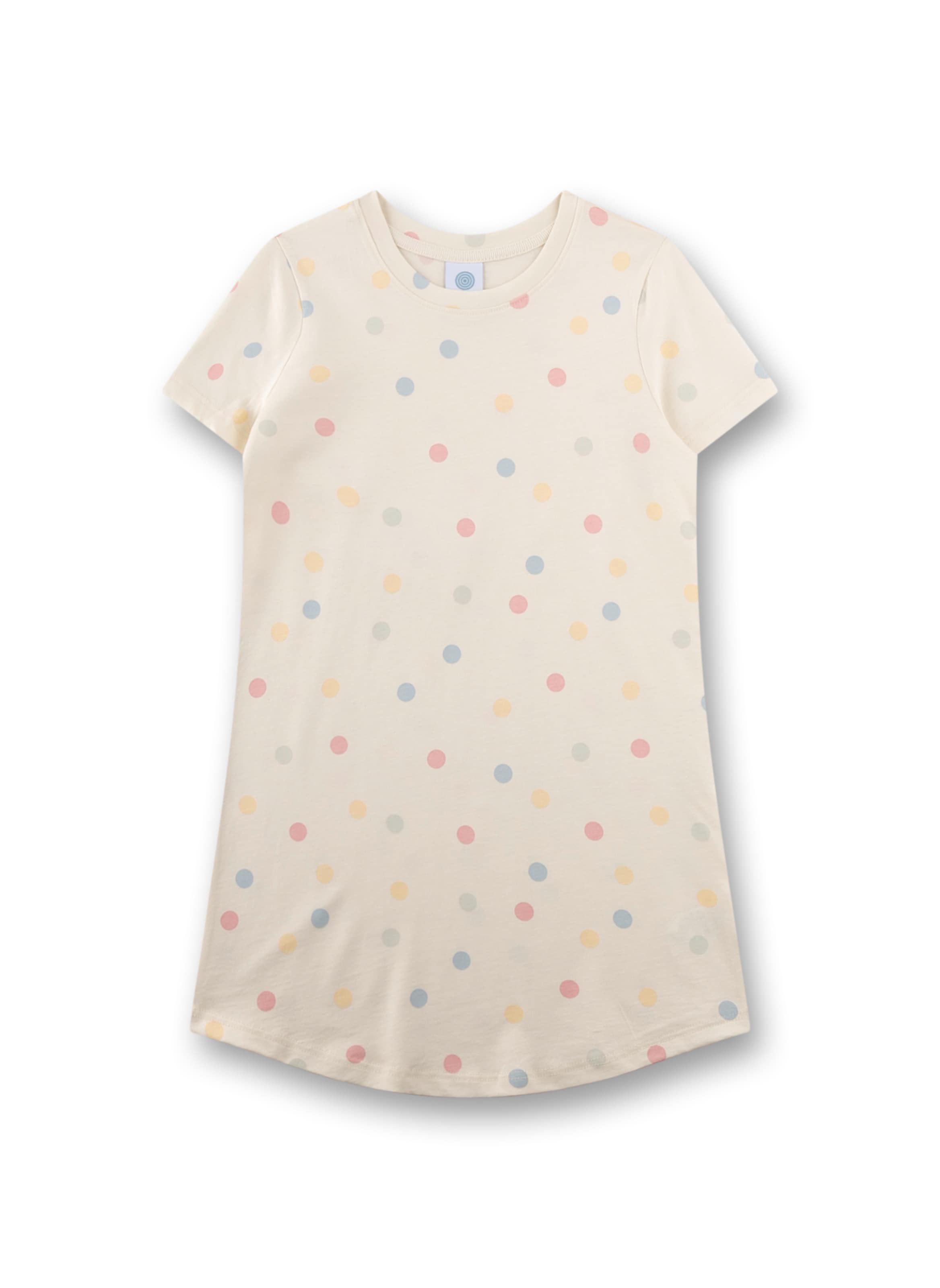 Sanetta Nachthemd in Beige: Vorderseite