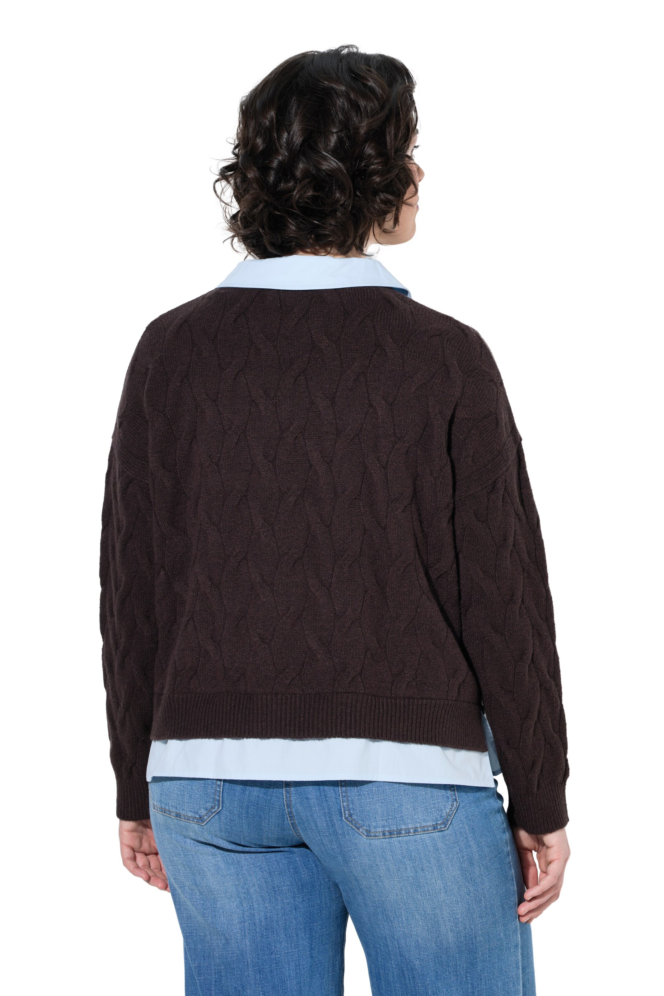 Ulla Popken Pullover in Braun