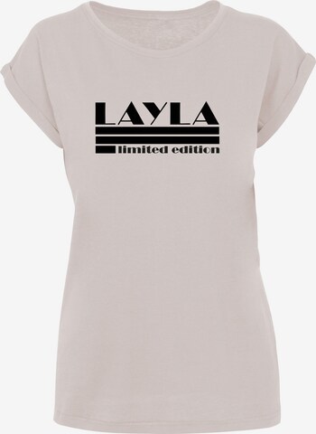 Maglietta 'Layla - Limited Edition' di Merchcode in rosa: frontale