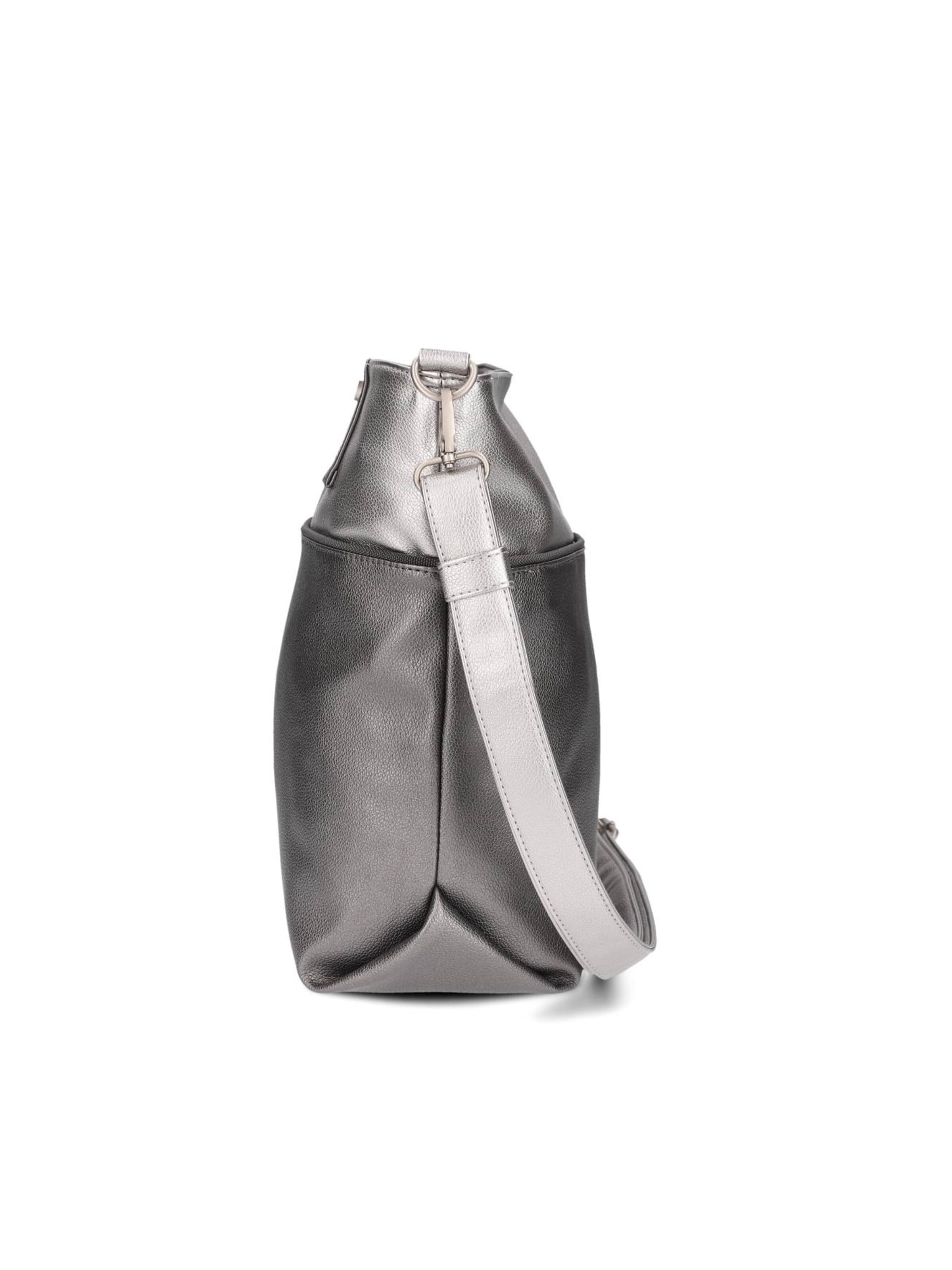 ZWEI Crossbody bag 'JANA J12' in Silver