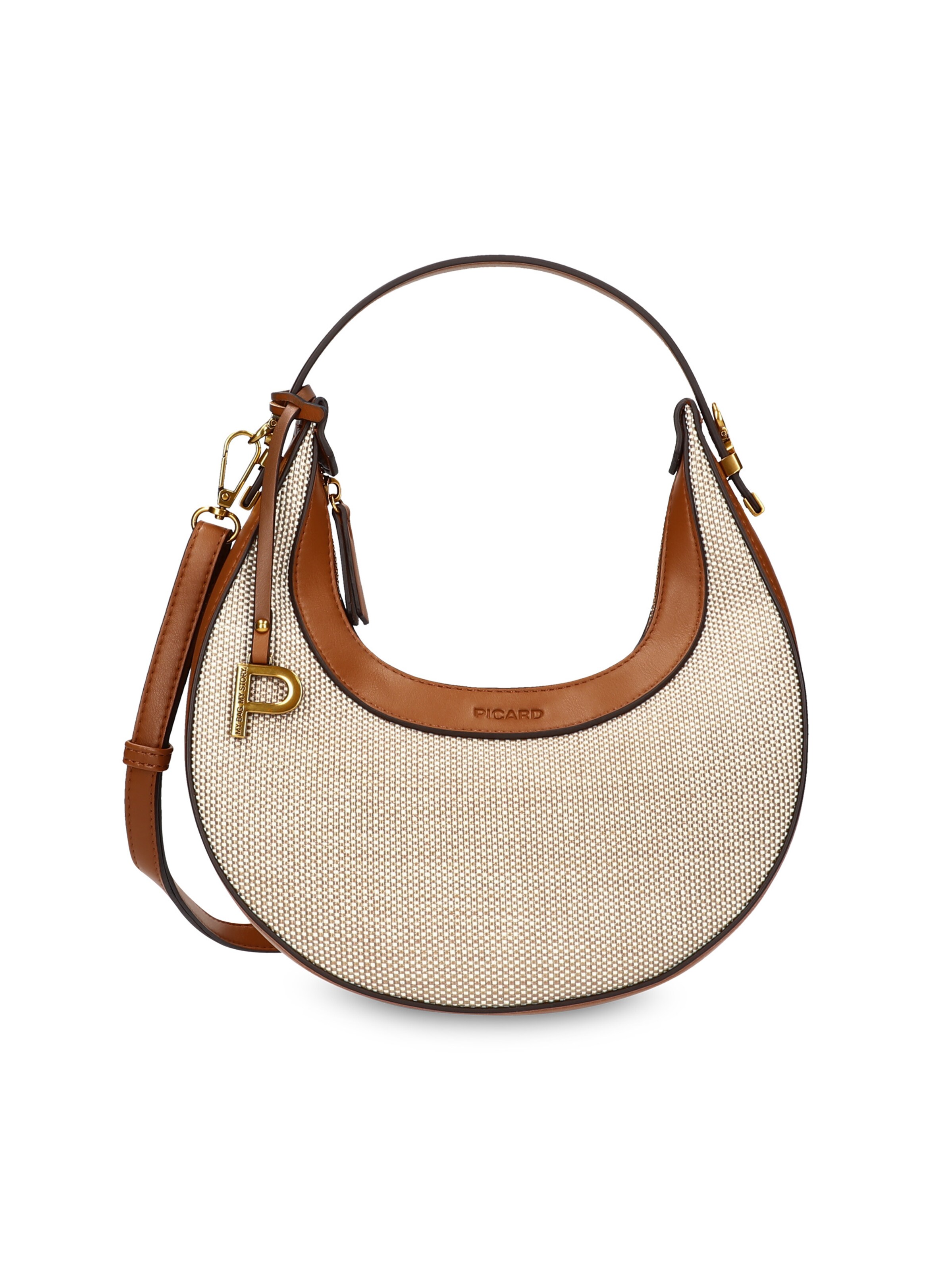 Picard Shoulder bag ' Croissant ' in Beige