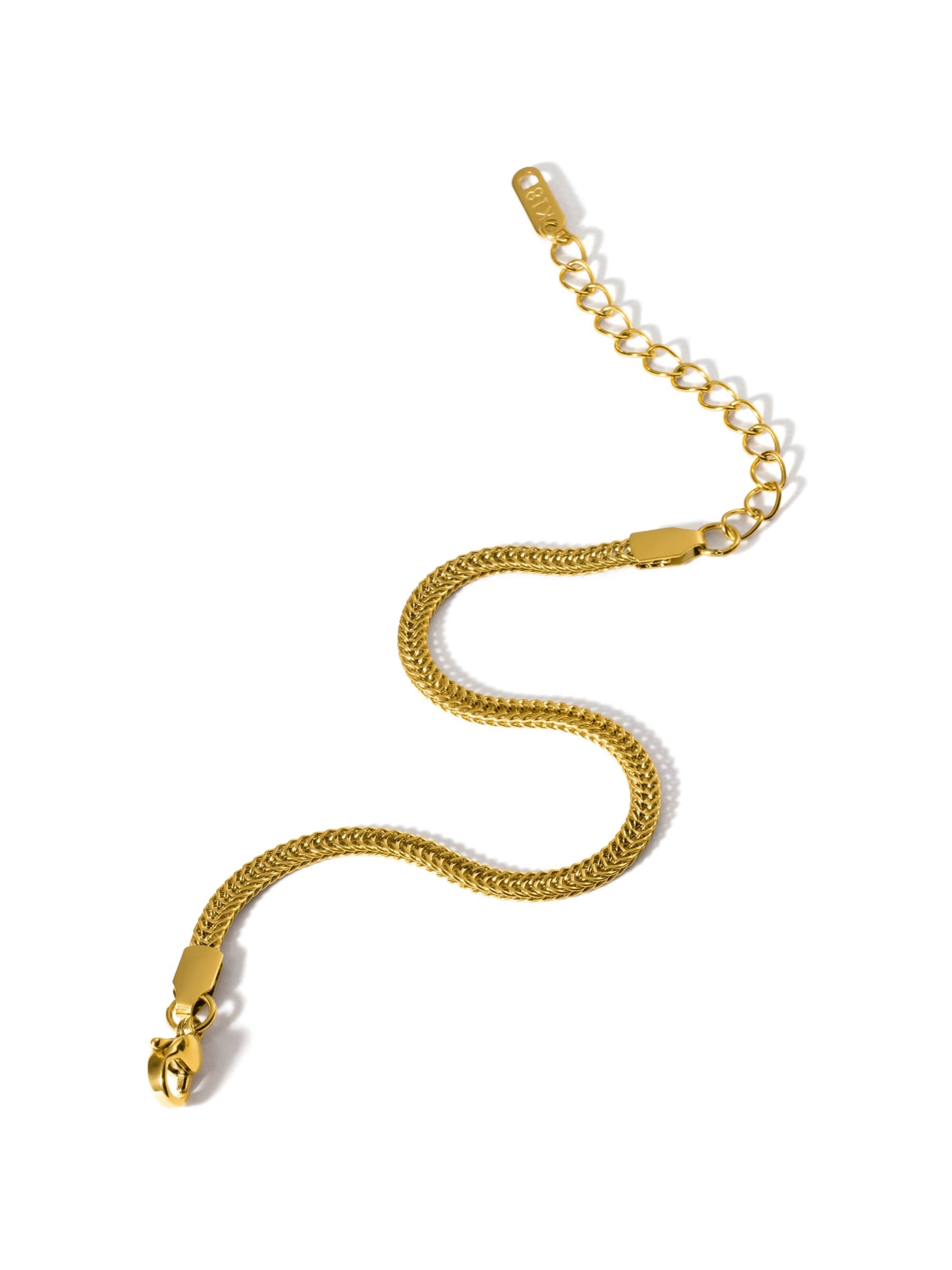 hiBALI Bracelet 'Edgy' in Gold: front