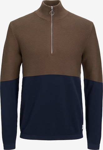 JACK & JONES Pullover 'Brooklyn' in Braun: predná strana