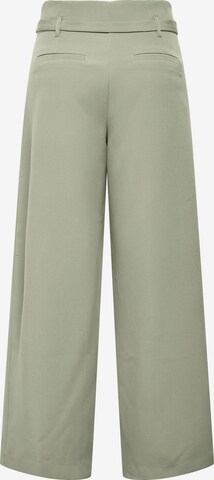 ONLY Široke hlačnice Hlače z naborki 'PAYTON-MAIA' | zelena barva