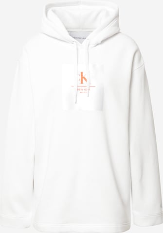 Calvin Klein Jeans Sweatshirt in White: front