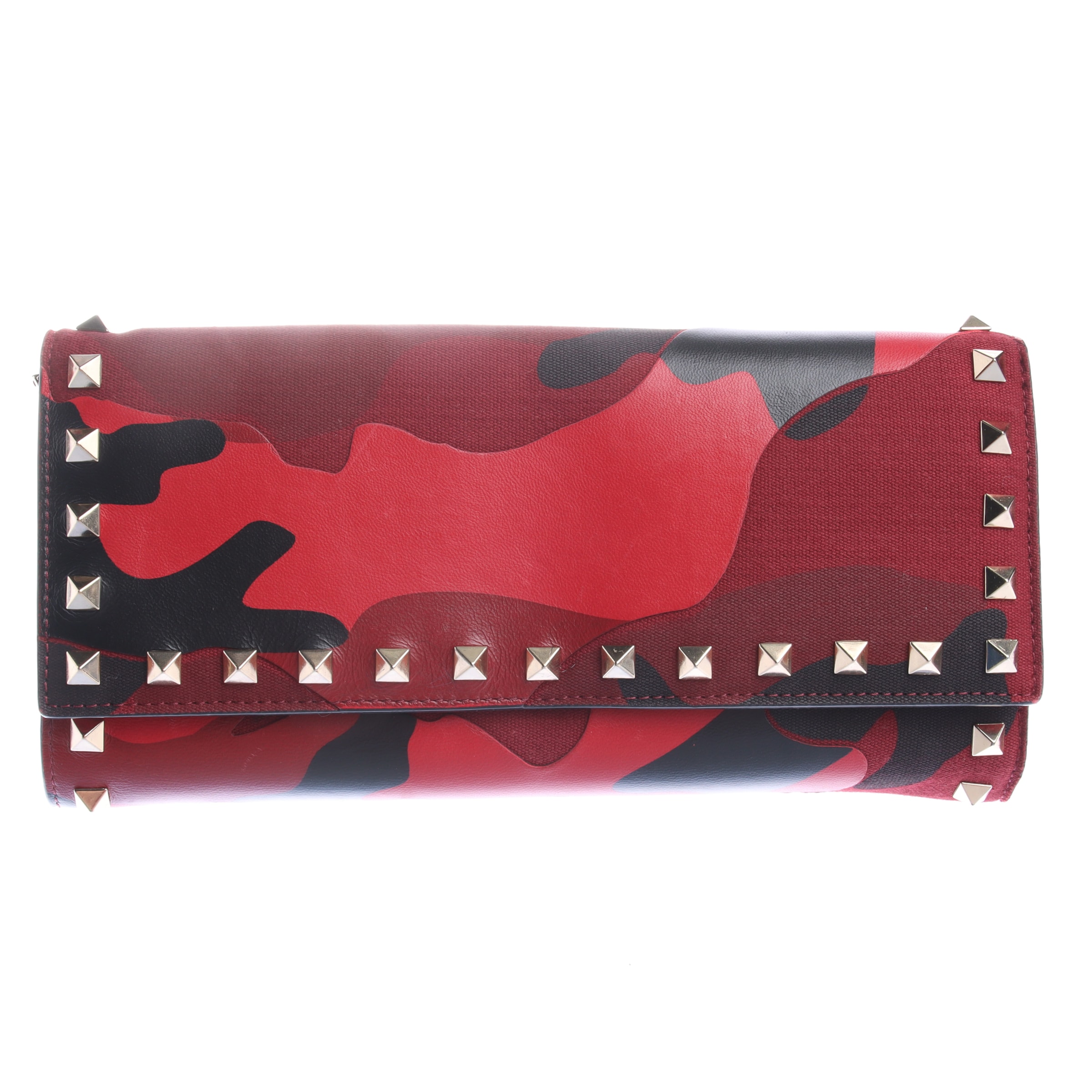 VALENTINO Small Leather Goods in One size in Bordeaux, Item view