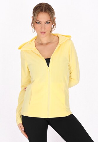 faina Athlsr Fleecejacke in Gelb: Vorderseite