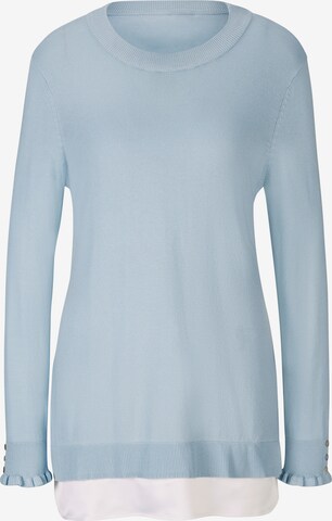 Pullover di heine in blu: frontale