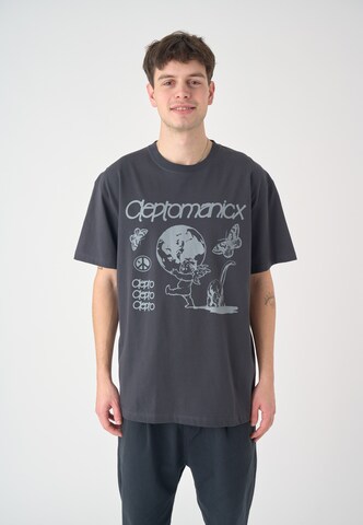 Cleptomanicx Shirt 'Mystery' in Grey: front