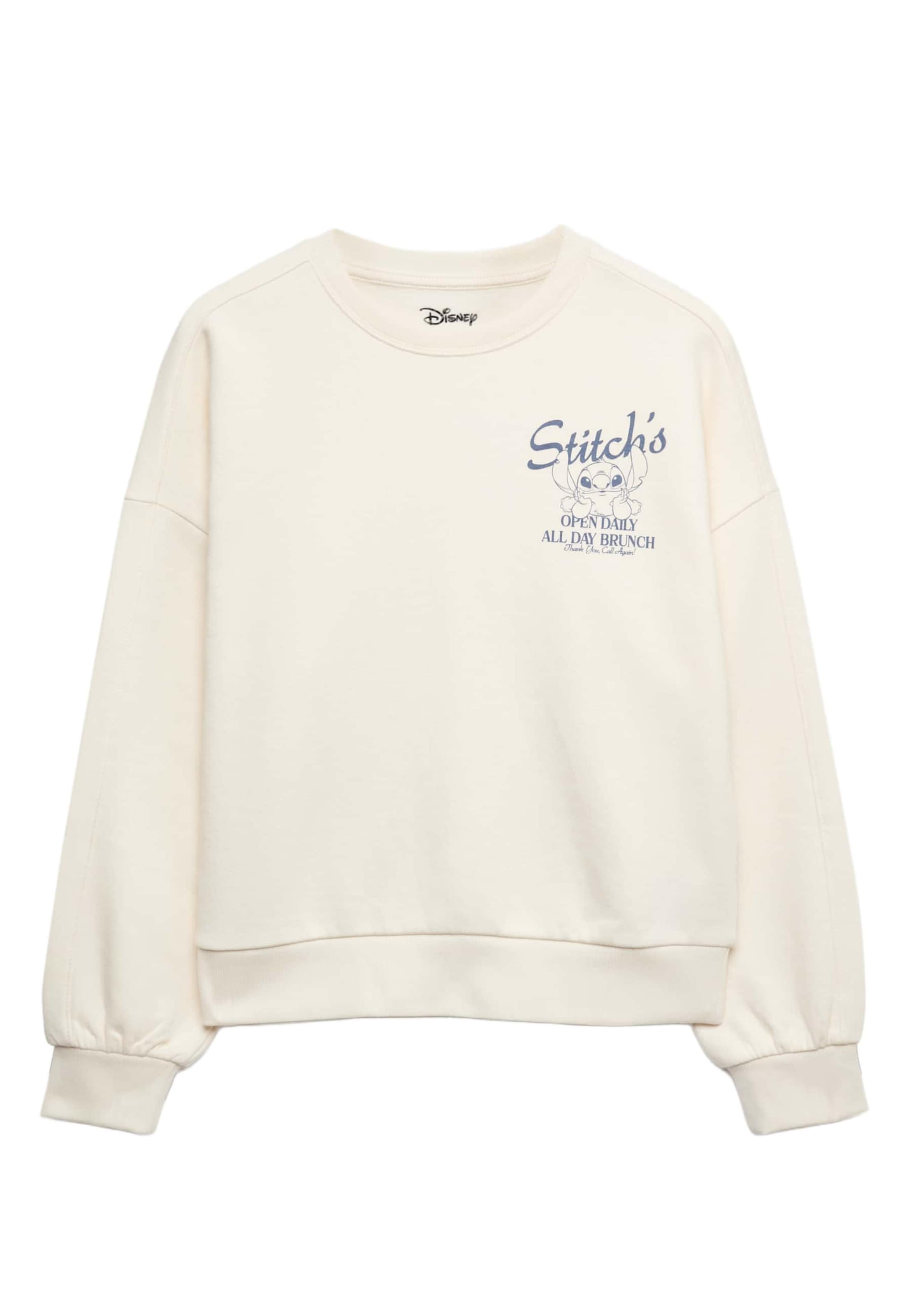 Marks & Spencer Sweatshirt 'Lilo & Stitch™' in Beige: Vorderseite