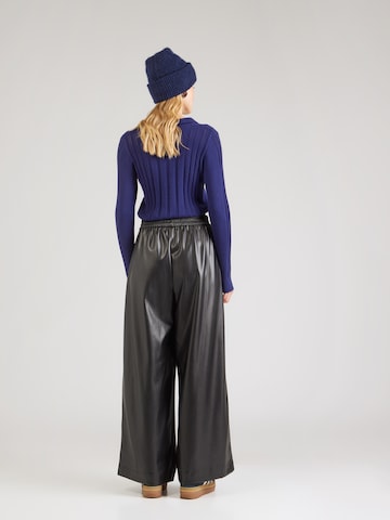 UNITED COLORS OF BENETTON Wide Leg Hose in Schwarz