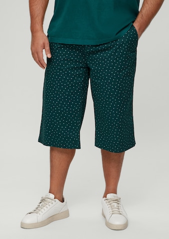 s.Oliver Men Big Sizes Regular Pants in Green: front