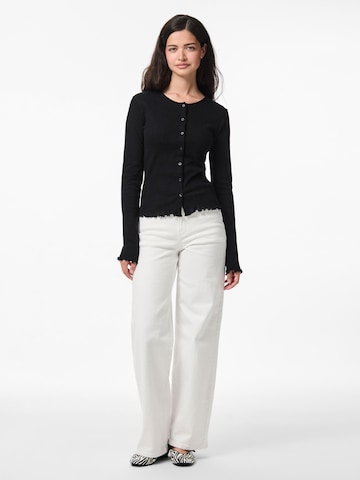 PIECES Gebreid vest in Zwart