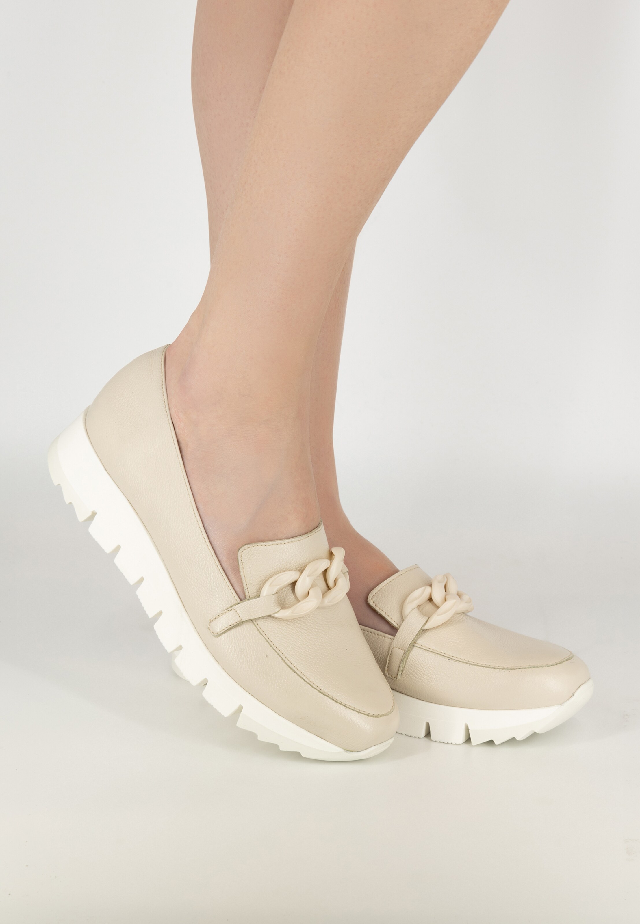 Frauen Halbschuhe usha BLUE LABEL Slipper in Beige - KB19749 Frauen Halbschuhe usha BLUE LABEL Slipper in Beige - KB19749