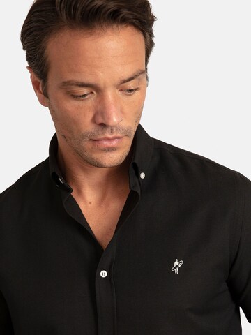 Regular fit Camicia business 'Oxford' di Jacey Quinn in nero