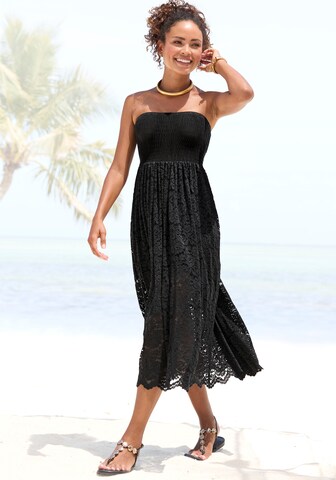 LASCANA Sommerkleid in Schwarz: Vorderseite