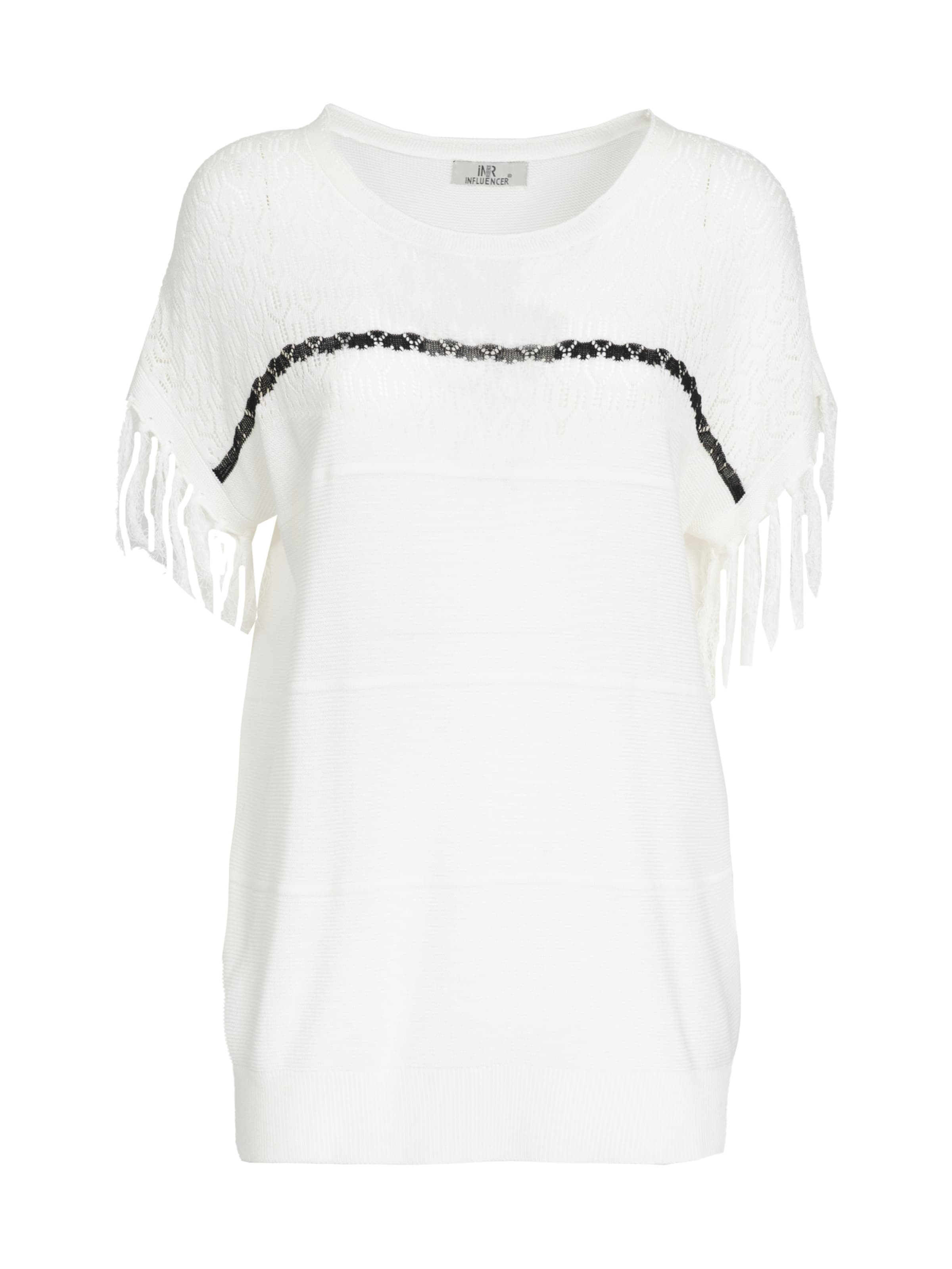 Pull-over Influencer en blanc : devant